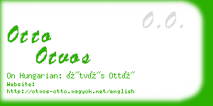 otto otvos business card